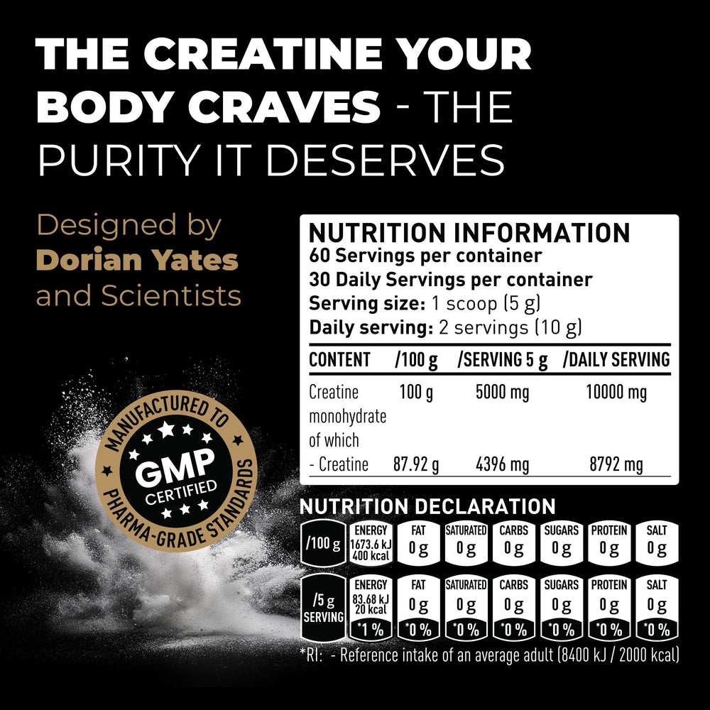 Dorian Yates Creatine Monohydrate Unflavoured 300g