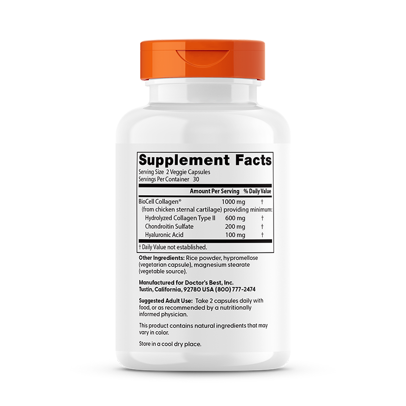 Doctor's Best Hyaluronic Acid + Chondroitin Sulfate with BioCell Collagen