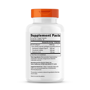 Doctor's Best Hyaluronic Acid + Chondroitin Sulfate with BioCell Collagen