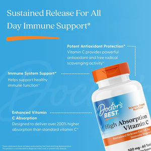 Doctor's Best High Absorption Vitamin C Sustained Release