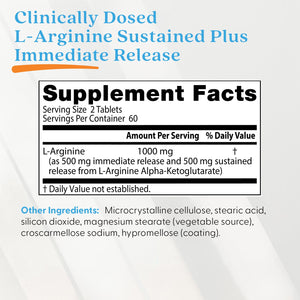 Doctor's Best L-Arginine - Sustained + Immediate Release