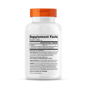 Doctor's Best L-Arginine - Sustained + Immediate Release