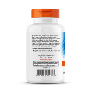 Doctor's Best L-Arginine - Sustained + Immediate Release