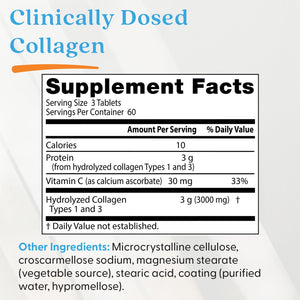 Doctor's Best Collagen Types 1 and 3 with Peptan and Vitamin C