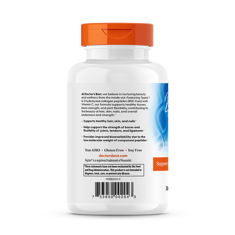 Doctor's Best Collagen Types 1 and 3 with Peptan and Vitamin C