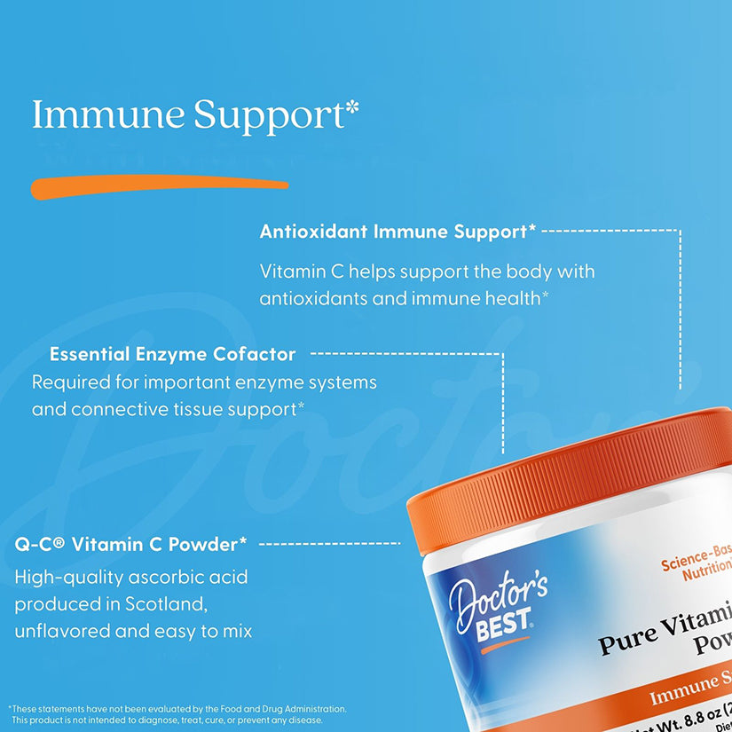 Doctor's Best Pure Vitamin C Powder with Quali-C