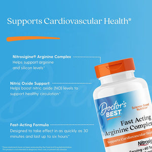 Doctor's Best Fast Acting Arginine Complex with Nitrosigine