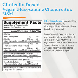 Doctor's Best Vegan Glucosamine & Chondroitin & MSM