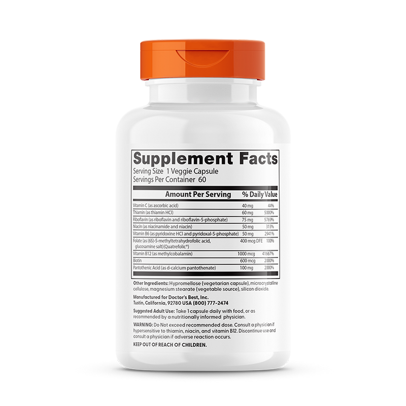Doctor's Best Fully Active B-Complex with Quatrefolic