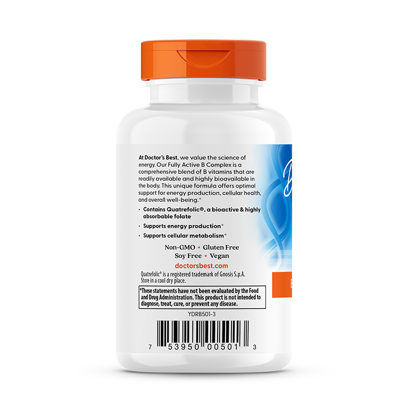 Doctor's Best Fully Active B-Complex with Quatrefolic