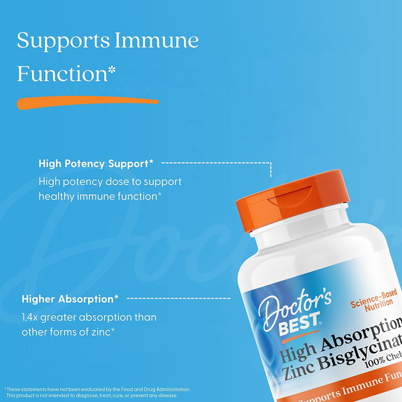 Doctor's Best High Absorption Zinc Bisglycinate