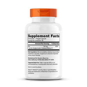 Doctor's Best High Absorption Zinc Bisglycinate