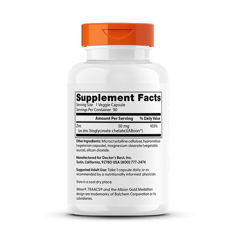 Doctor's Best High Absorption Zinc Bisglycinate