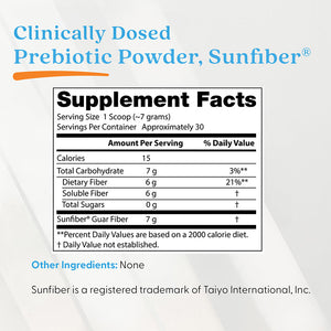 Doctor's Best Prebiotic Powder Sunfiber