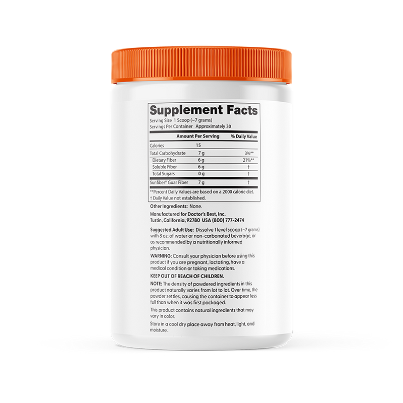 Doctor's Best Prebiotic Powder Sunfiber