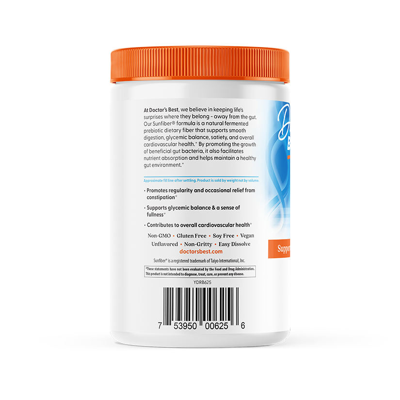 Doctor's Best Prebiotic Powder Sunfiber