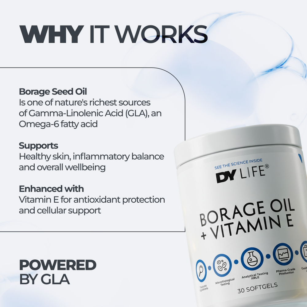Dorian Yates DY LIFE Borage Oil + Vitamin E