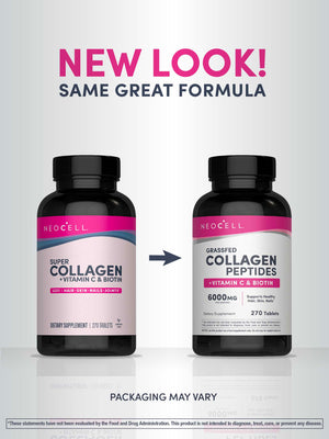 NeoCell Grassfed Collagen Peptides + Vitamin C & Biotin