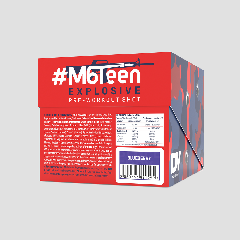 Dorian Yates #M6Teen Explosive Pre-Workout Shot