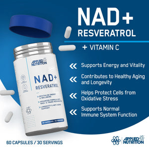 Applied Nutrition NAD+ Resveratrol