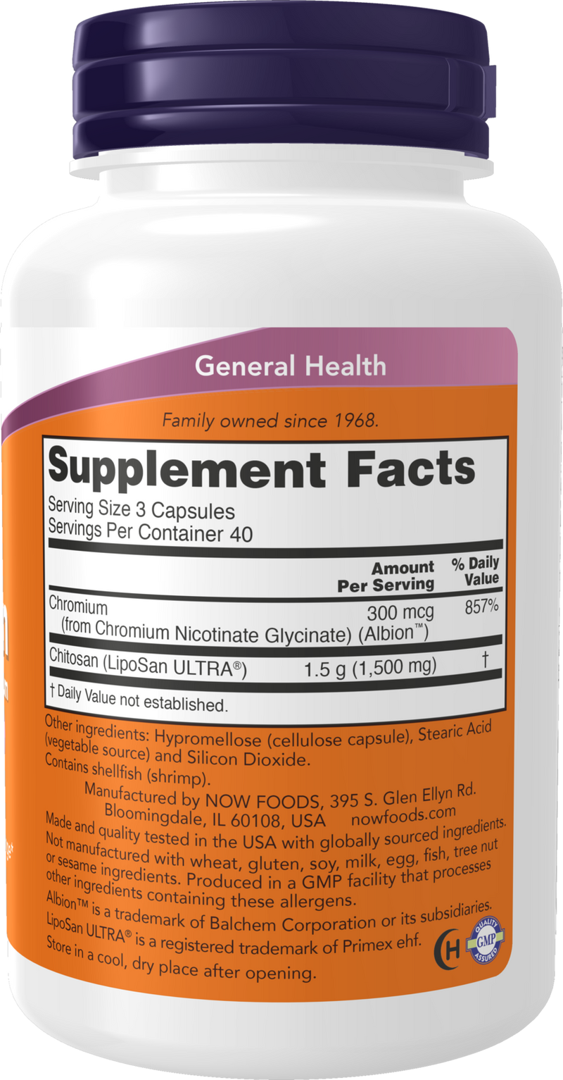 NOW Foods Chitosan Plus Chromium