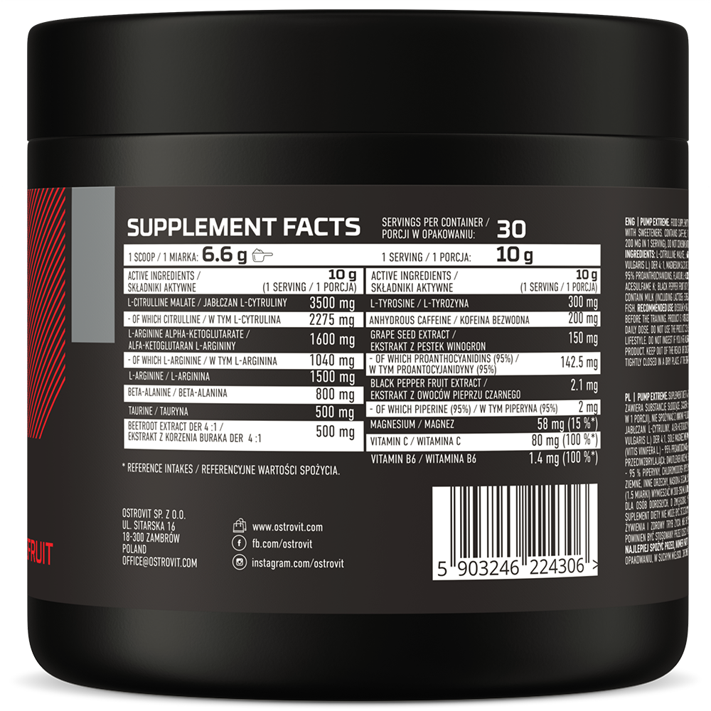 OstroVit Pump Extreme Pre-Workout
