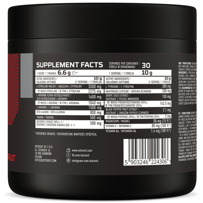 OstroVit Pump Extreme Pre-Workout