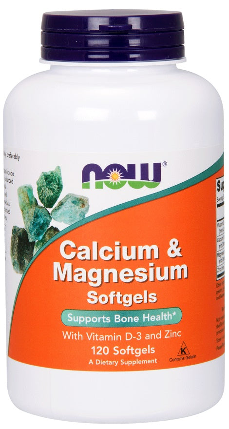 NOW Foods Calcium & Magnesium with Vitamin D and Zinc