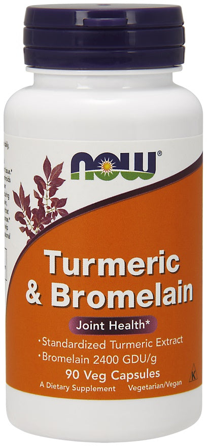 NOW Foods Turmeric & Bromelain