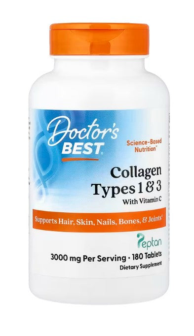 Doctor's Best Collagen Types 1 and 3 with Peptan and Vitamin C