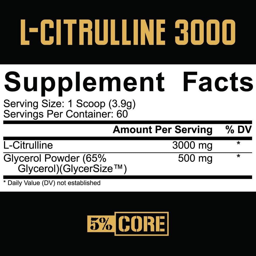 5% Nutrition L-Citrulline 3000 with Glycerol